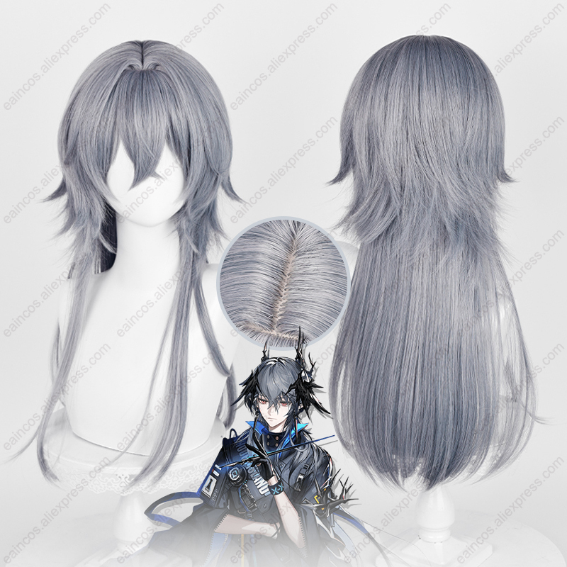 Anime Cosplay Blue Hair - Arknights Logos peruka do cosplay 62cm
