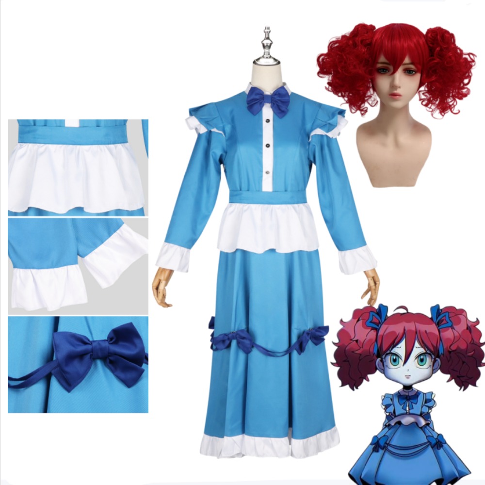 Kostium Cosplay Poppy Red Hair – Anime Cosplay Blue Hair recenzja i cena