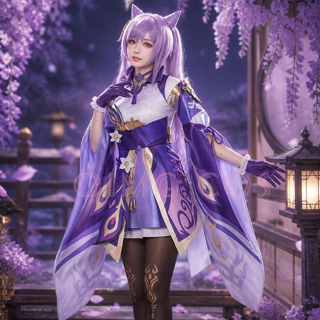 Kostium Cosplay Keqing z Gensh – Anime Cosplay Jumpsuit recenzja i cena