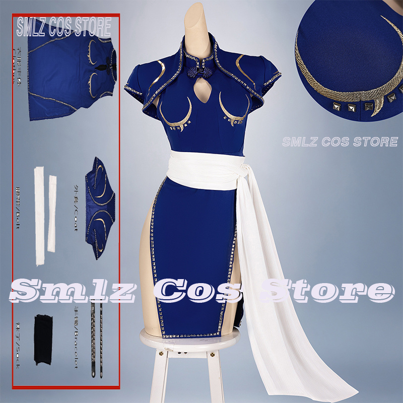 Niebieski kostium cosplay Chun – Anime Cosplay Ladies recenzja i cena